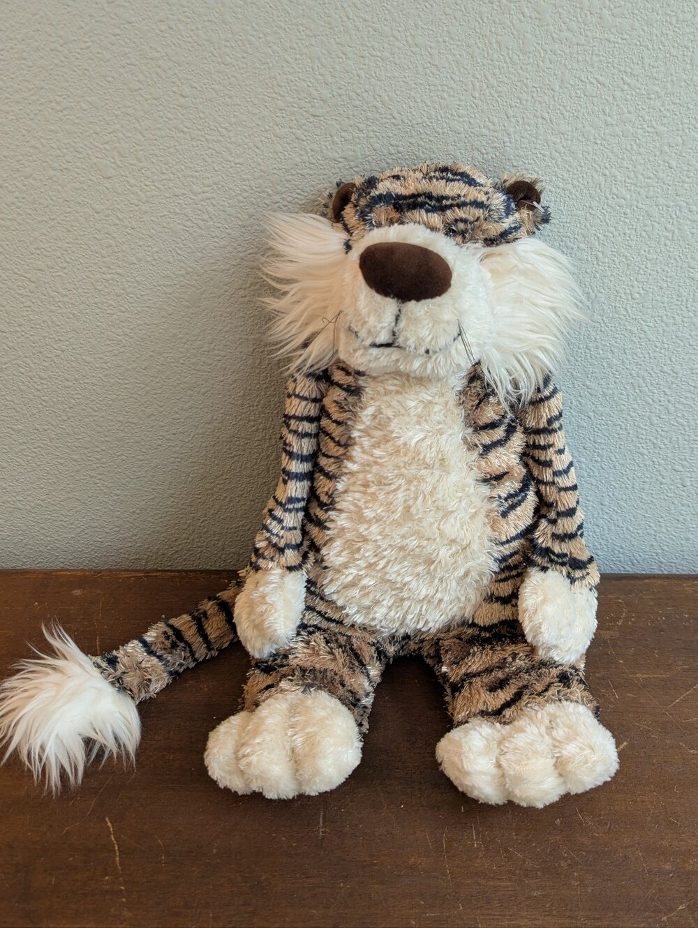RARE Retired Jellycat Jungle Bunglie Bashful Tiger Plush Stuffed Animal